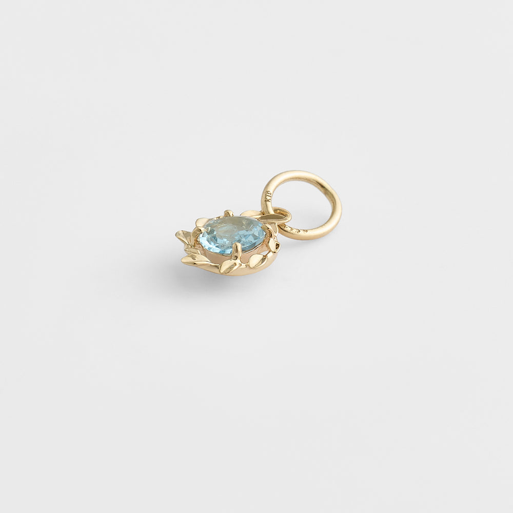 K10 Aquamarine Charm