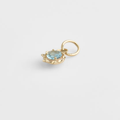 K10 Aquamarine Charm