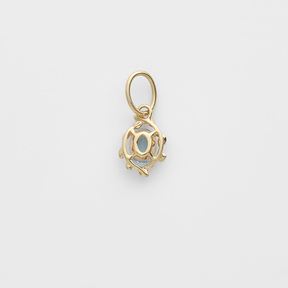 K10 Aquamarine Charm