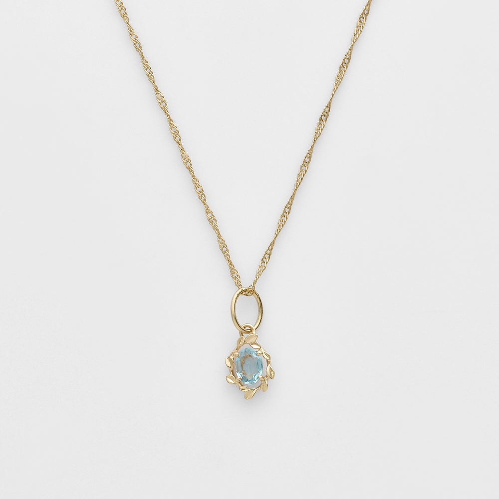K10 Aquamarine Charm