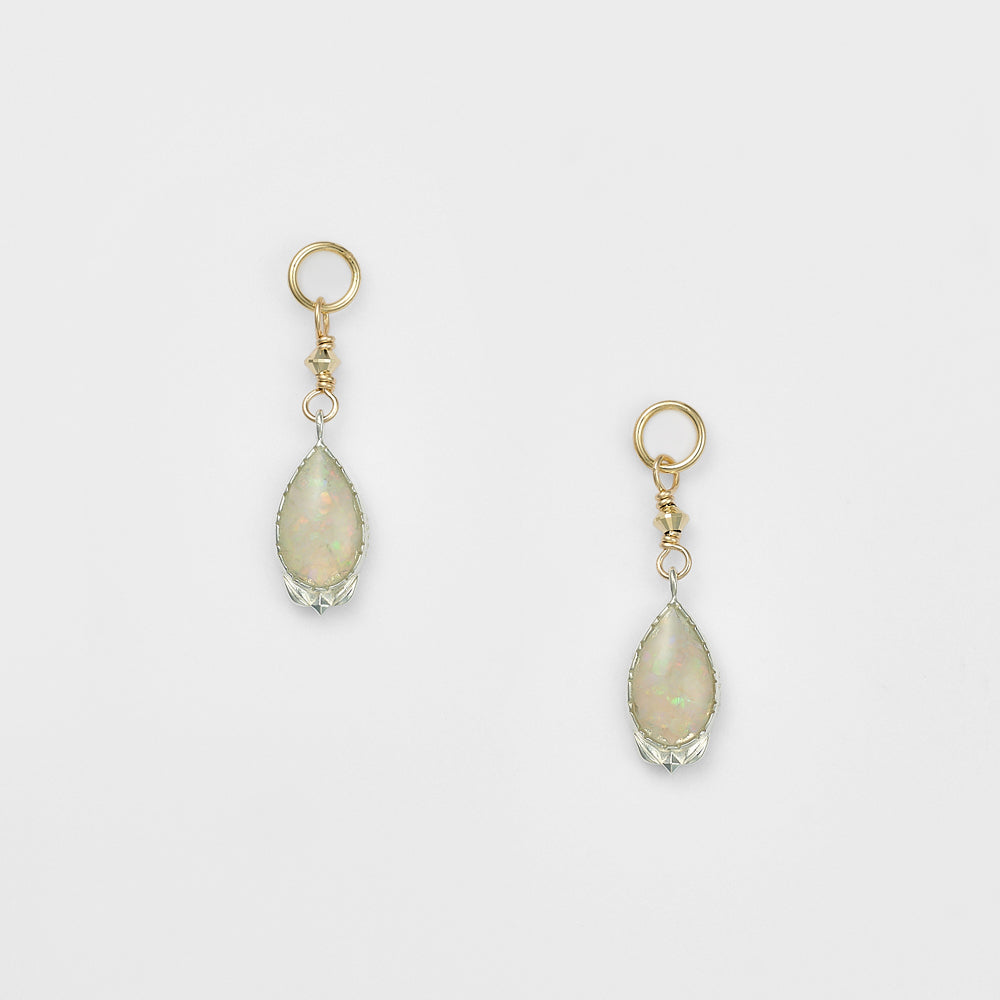 Silver Opal Earring Charms