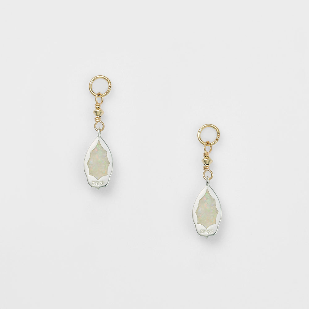 Silver Opal Earring Charms