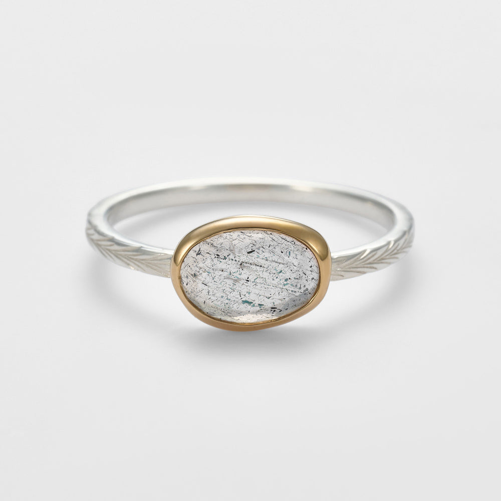 Silver Labradorite Ring