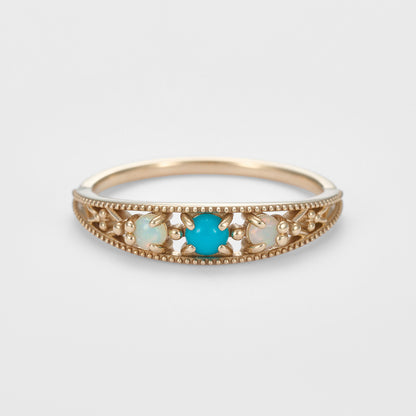 K5 Turquoise/Opal Ring