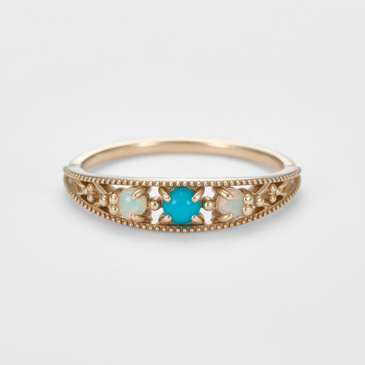 K5 Turquoise/Opal Ring