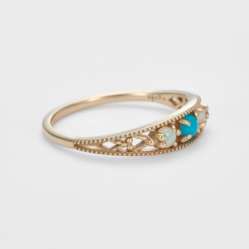 K5 Turquoise/Opal Ring
