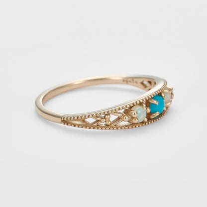 K5 Turquoise/Opal Ring