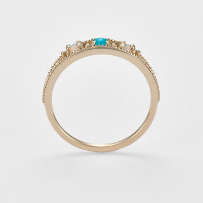 K5 Turquoise/Opal Ring