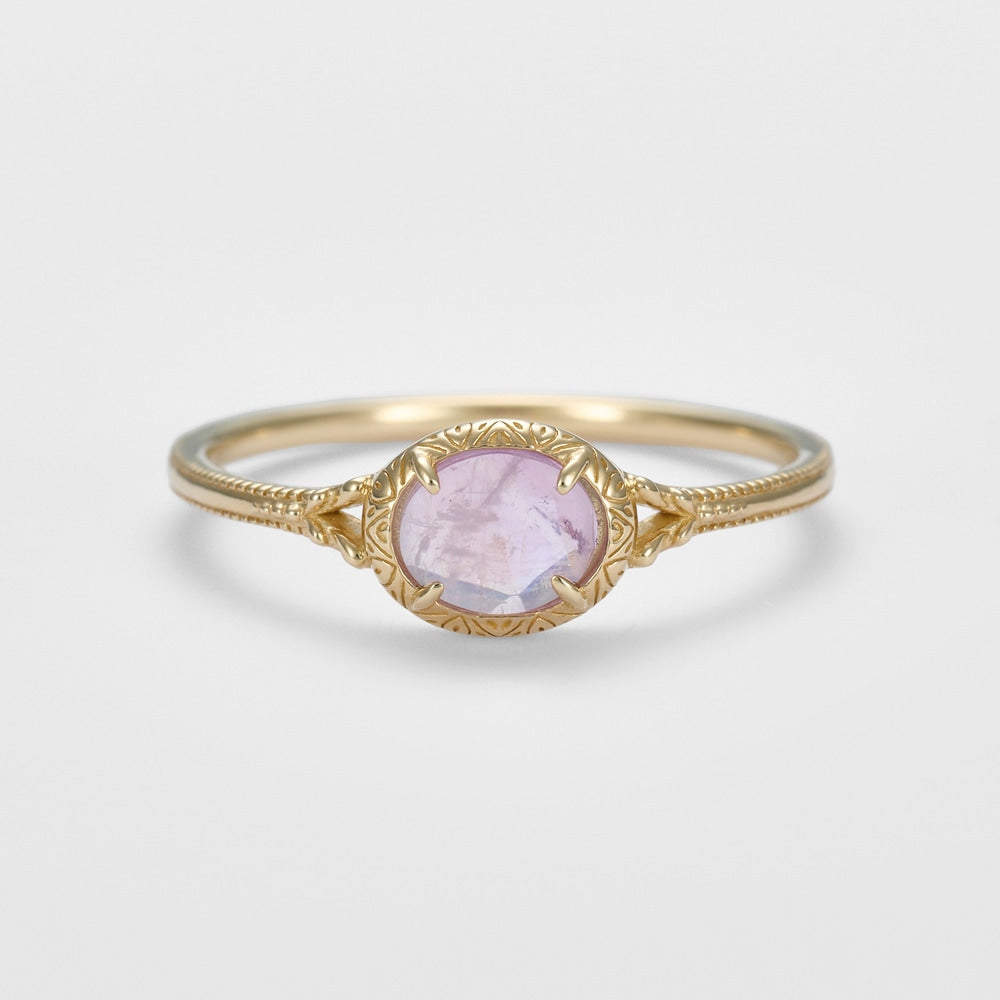 K10 Feldspar/Amethyst Ring