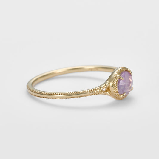 K10 Feldspar/Amethyst Ring