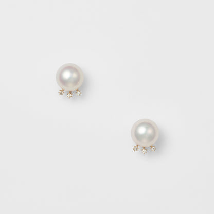 K10 Pearl Earrings (White)