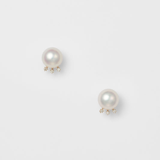 K10 Pearl Earrings (White)