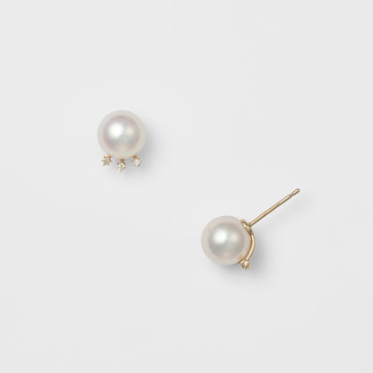 K10 Pearl Earrings (White)
