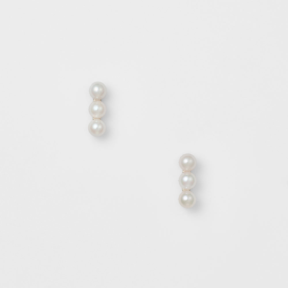 Silver/K10 Pearl Earrings