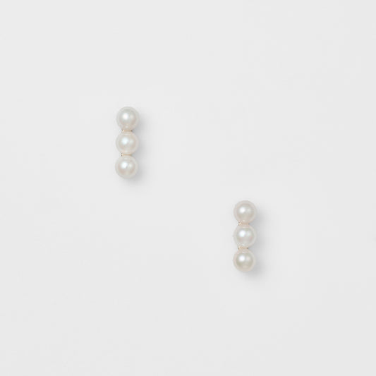 Silver/K10 Pearl Earrings