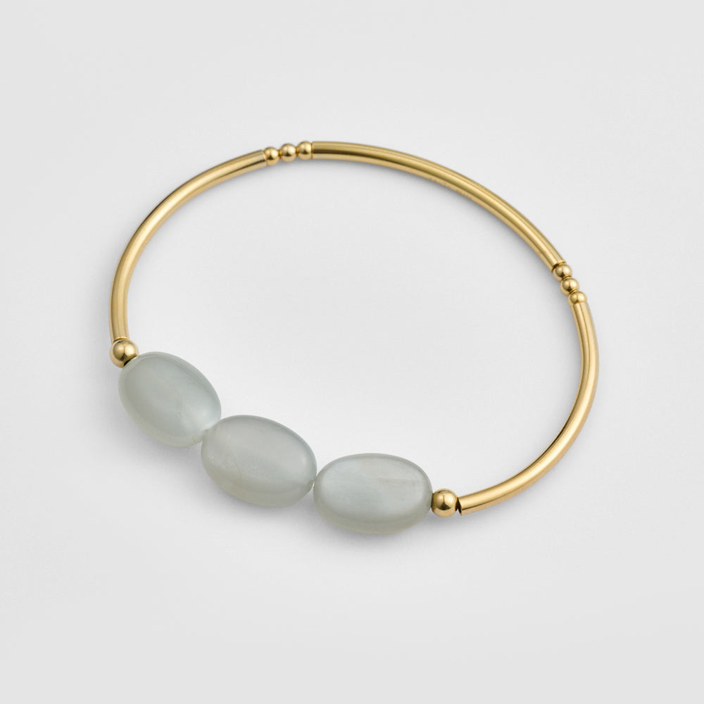 Gold Moonstone Bracelet