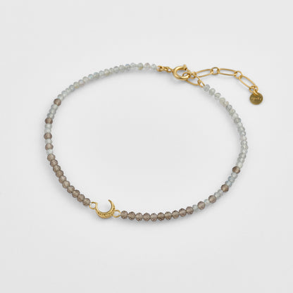 Gold Quartz/Labradorite Bracelet