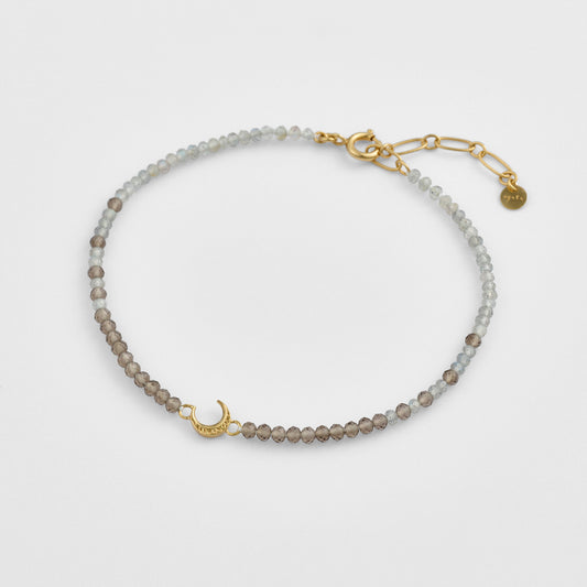 Gold Quartz/Labradorite Bracelet