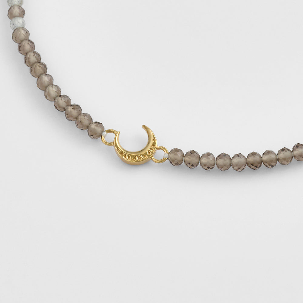 Gold Quartz/Labradorite Bracelet
