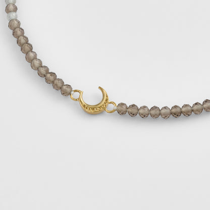 Gold Quartz/Labradorite Bracelet