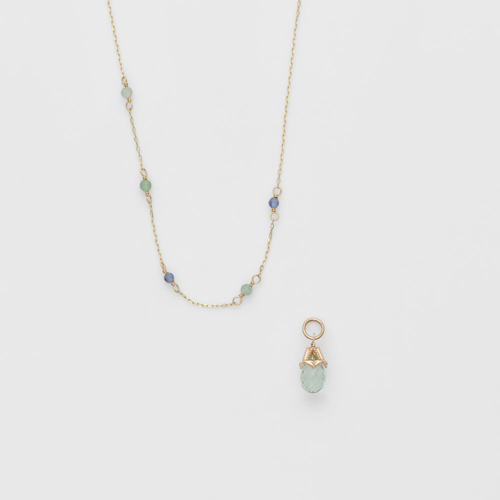 K5/K10 Multi-Stone Necklace(2way)