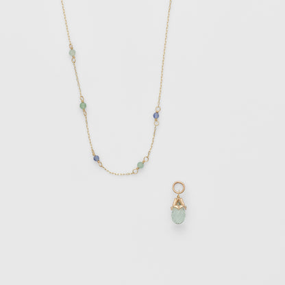 K5/K10 Multi-Stone Necklace(2way)
