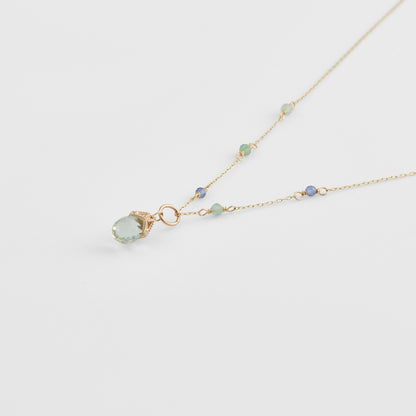 K5/K10 Multi-Stone Necklace(2way)