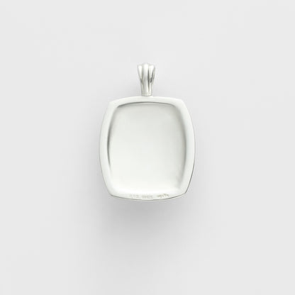 Silver Quartz/Diamond Charm