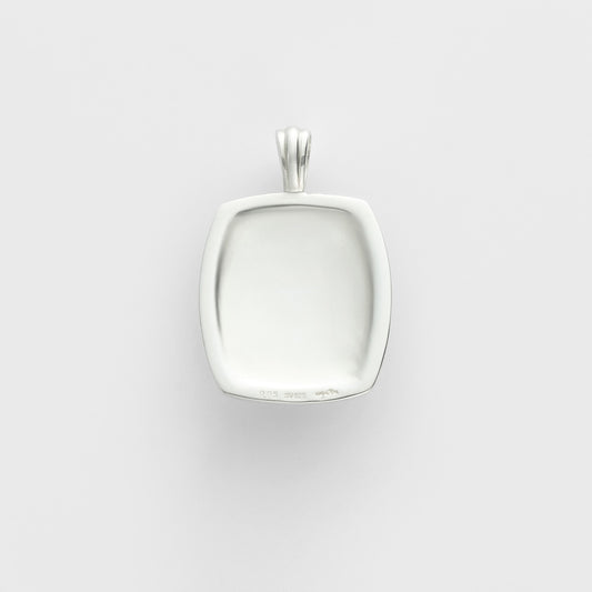 Silver Quartz/Diamond Charm