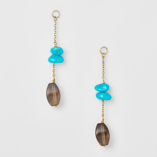 Gold Turquoise Charm