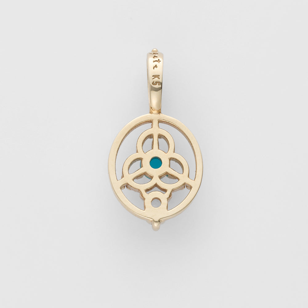 K5 Turquoise/Opal Charm