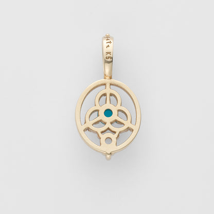 K5 Turquoise/Opal Charm