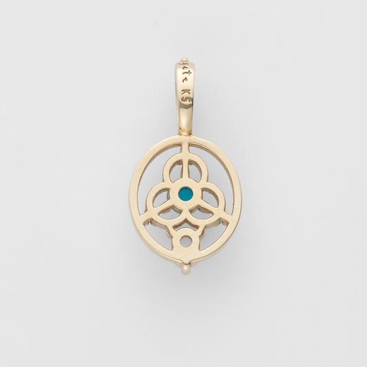 K5 Turquoise/Opal Charm