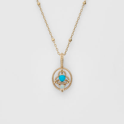 K5 Turquoise/Opal Charm