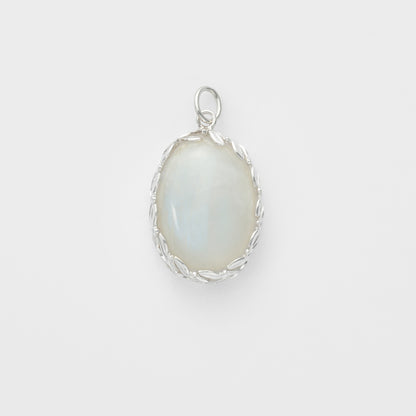 Silver Feldspar Charm