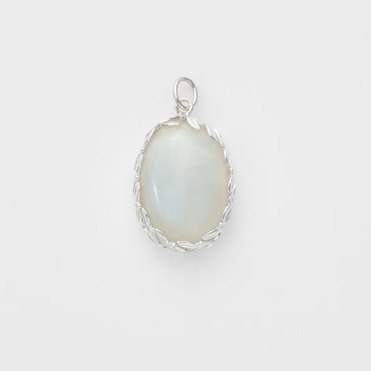 Silver Feldspar Charm