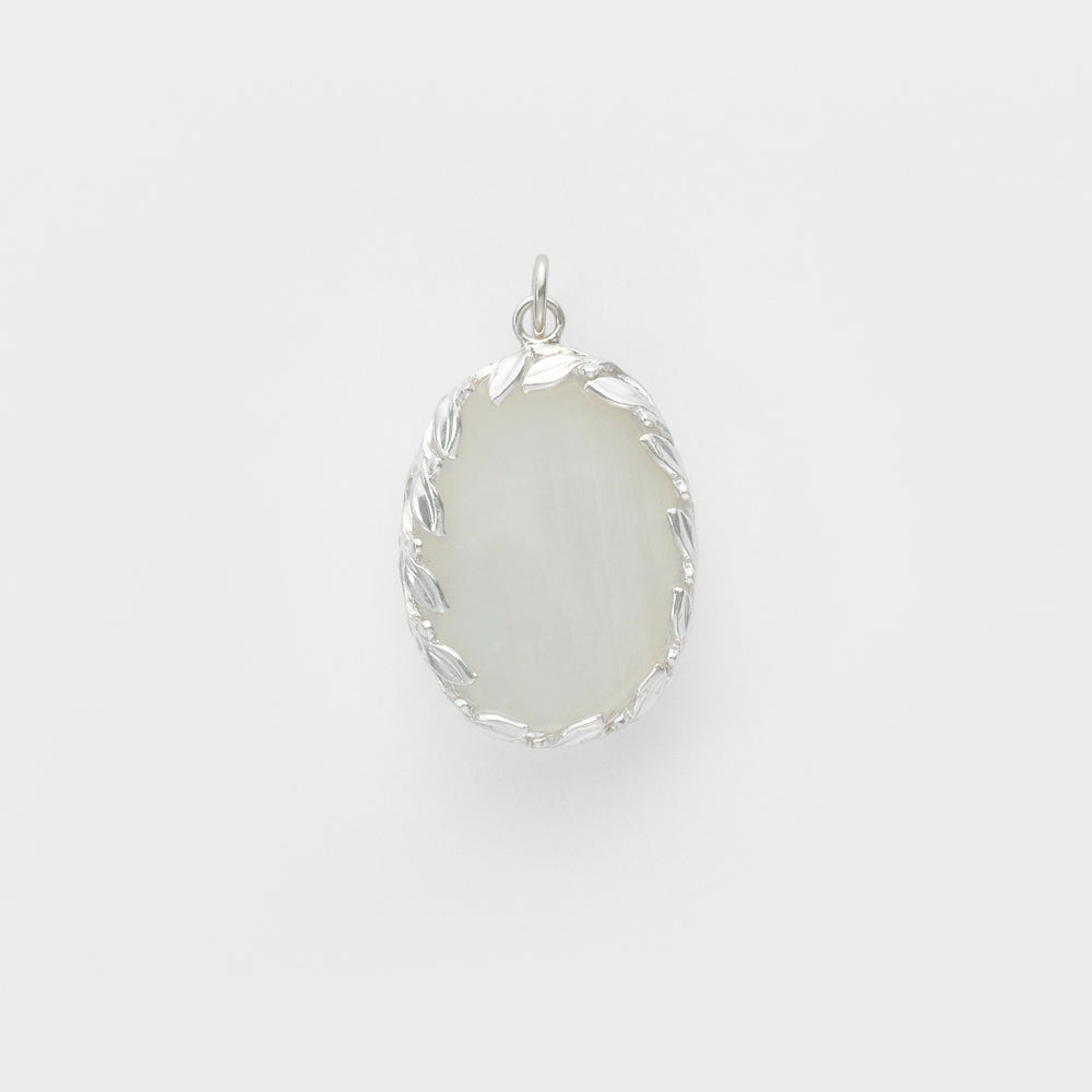 Silver Feldspar Charm