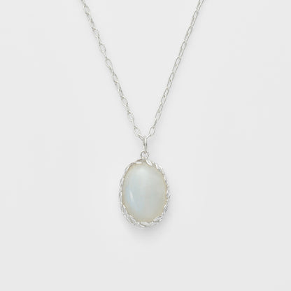 Silver Feldspar Charm