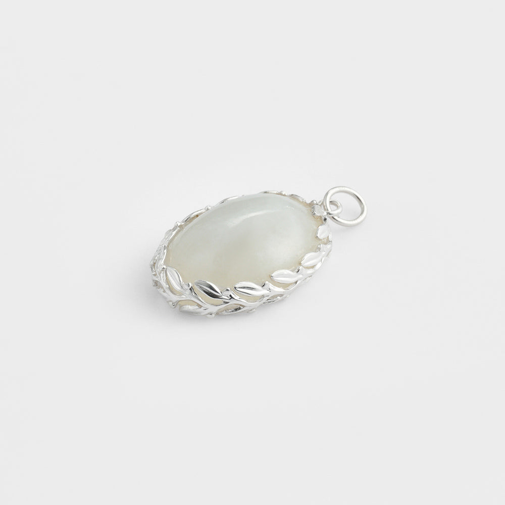 Silver Feldspar Charm