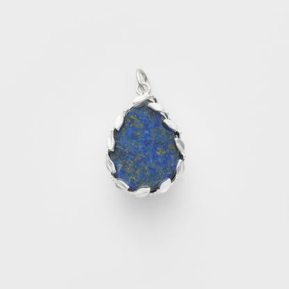 Silver Lapis Lazuli Charm