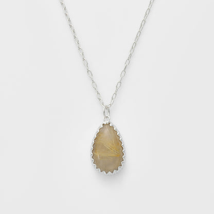 Silver Quartz Charm