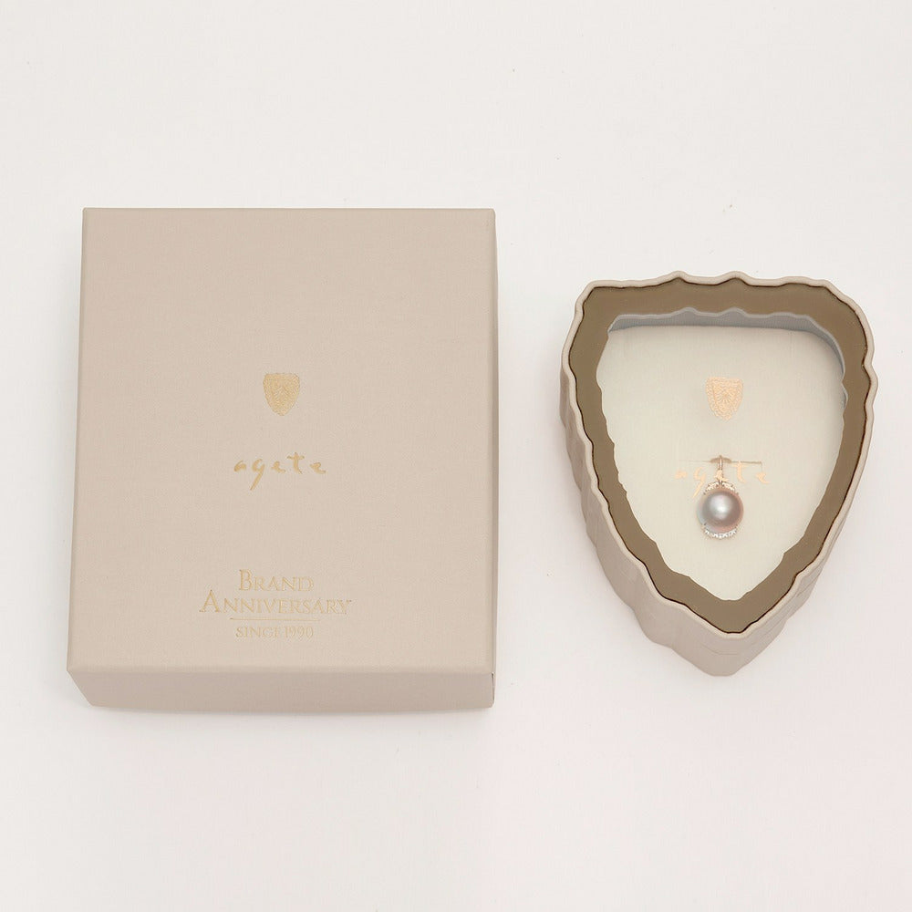 K10/Silver Pearl Charm ~agete 36th Anniversary~