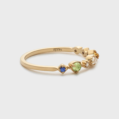 K10 Multi-Stone Ring