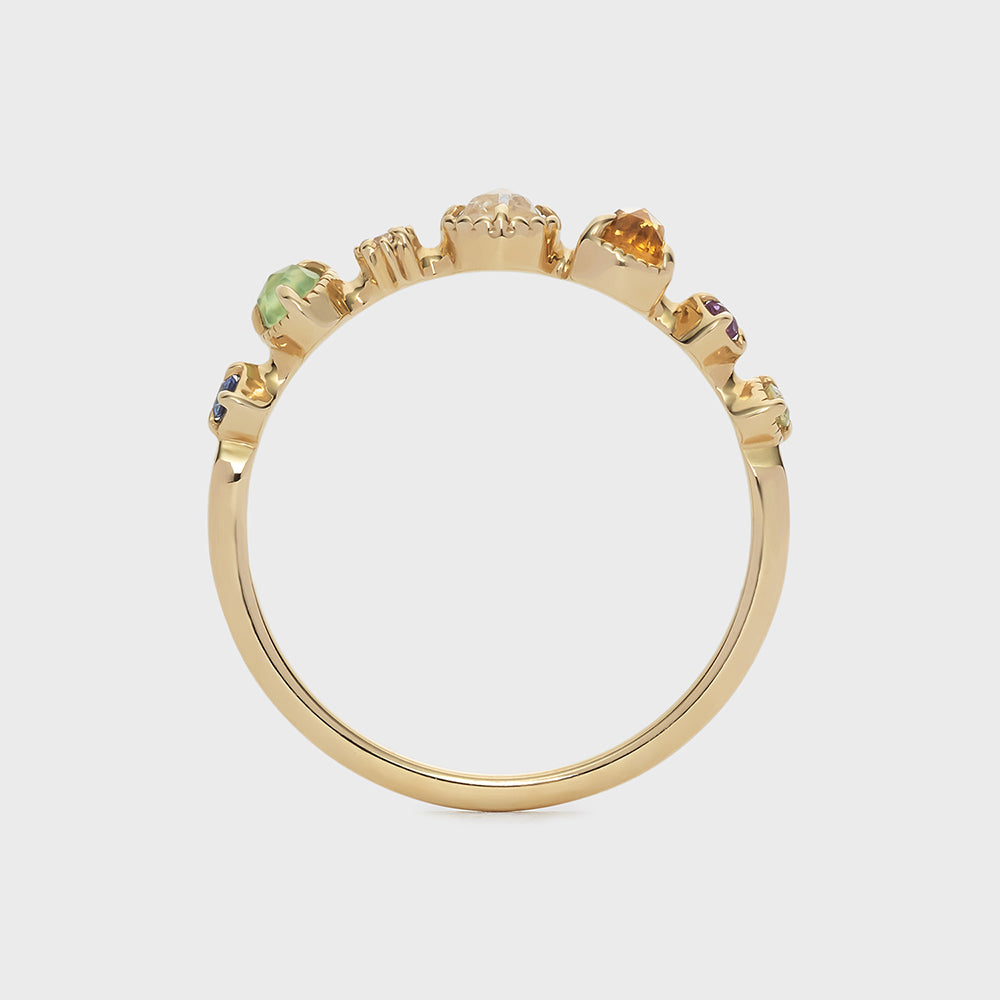 K10 Multi-Stone Ring