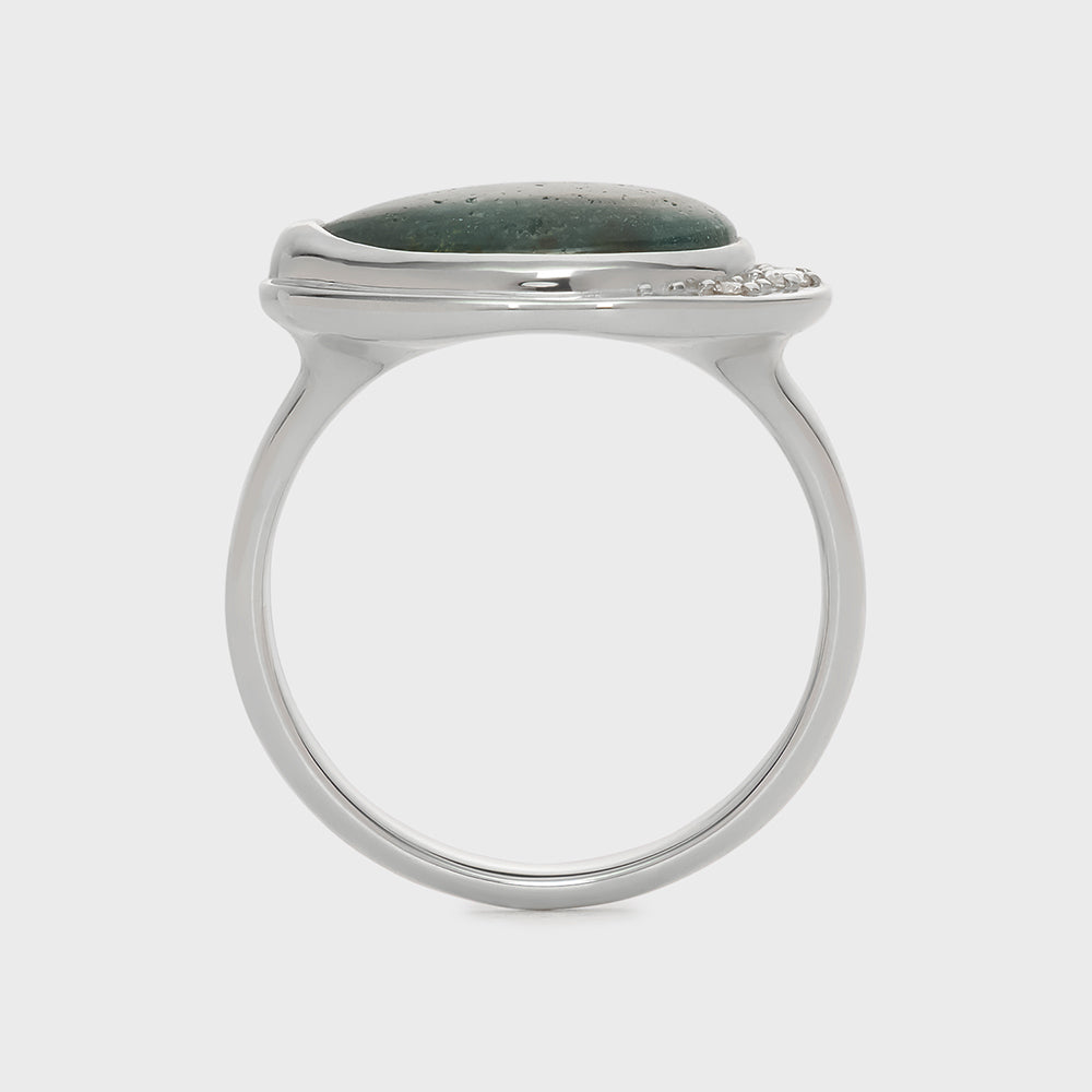 Silver Quartz Ring (0.03ct)
