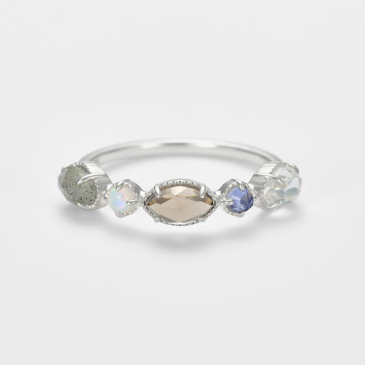 Multi-Stone Ring (Silver)