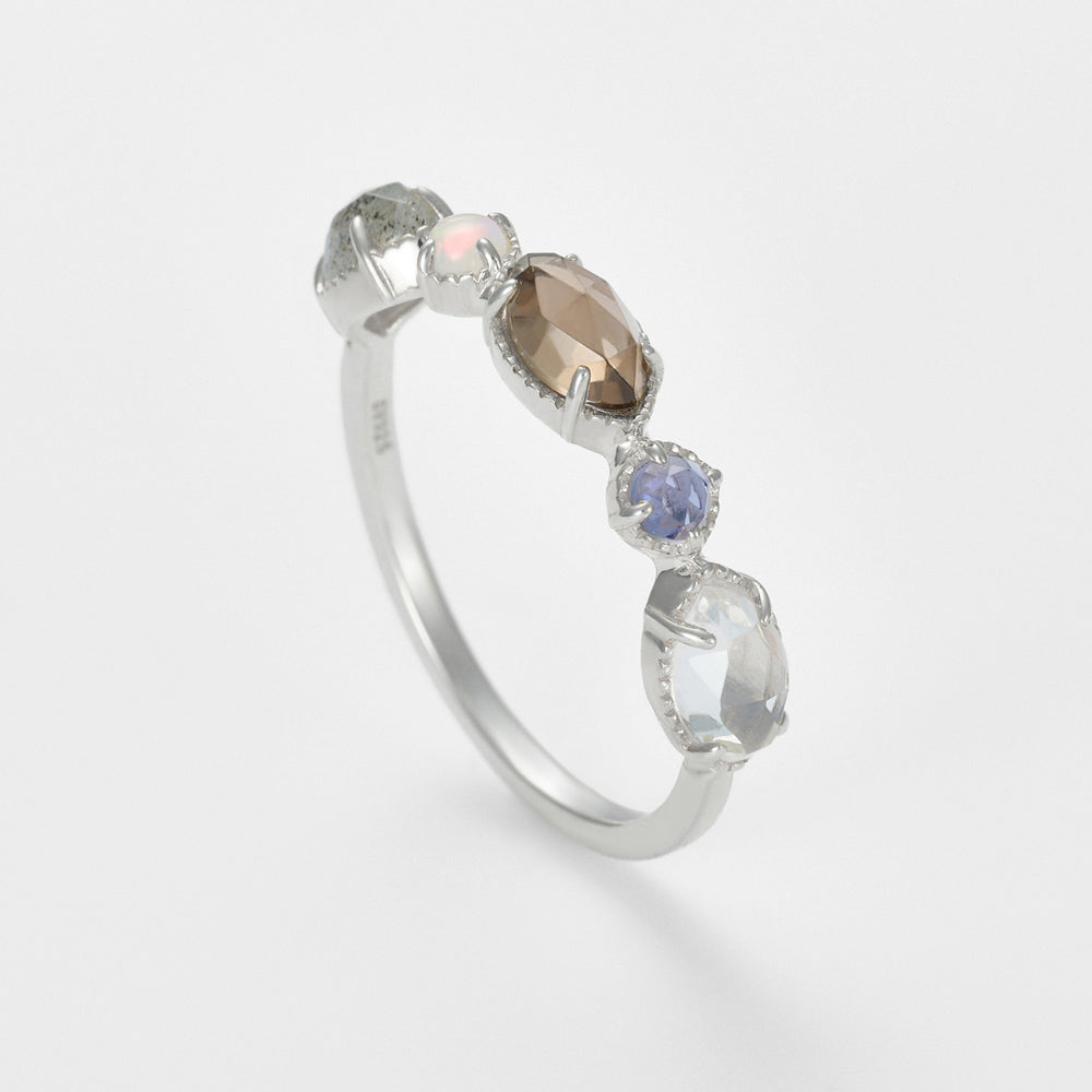 Multi-Stone Ring (Silver)