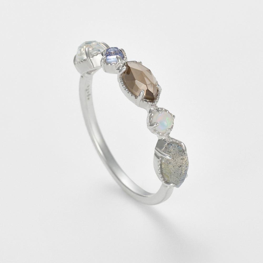 Multi-Stone Ring (Silver)