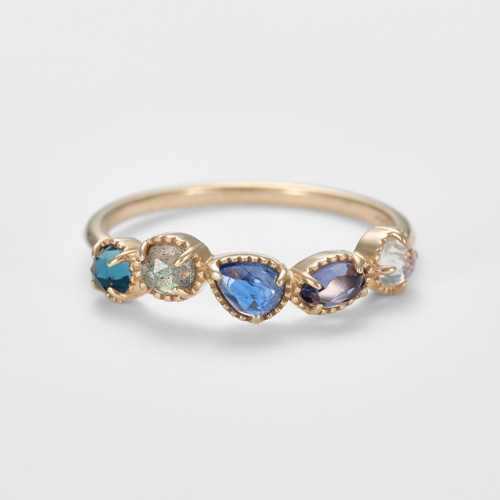 K5 Multi-Stone Ring (Blue)