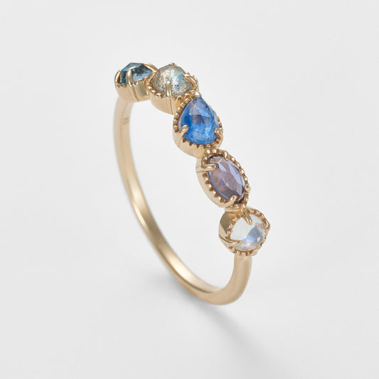 K5 Multi-Stone Ring (Blue)